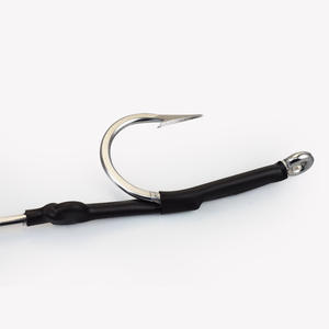 เบ็ดตกปลาเหล็กกล้าคาร์บอนสูงแบบมีเงี่ยง สำหรับตกปลาทะเล ตกปลาจากก้นน้ำ ตกปลาในแม่น้ำและเรือ พร้อมขนผูก - Product Image 4