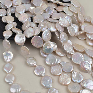 ไข่มุกน้ำจืดธรรมชาติทรงบาร็อคแบบสุ่มขนาด 16 มม. สำหรับงาน DIY วัสดุทำเครื่องประดับ รูปทรงหยดน้ำ กระดุมขนาดใหญ่ สีชมพู - Product Image 1