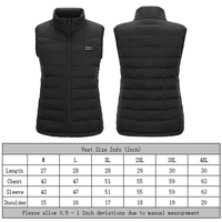 MIDIAN hiver saison froide chasse DC 7.4V Rechargeable électrique 15 Zones chauffage Gilet thermique gilet chauffant pour les femmes