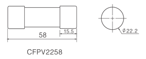 UL,TUV,CE,CB,RoHS approuvé <span class=keywords><strong>CFPV</strong></span>-22X58 30-50A 1000V DC fusible GPV solaire PV fusible lien pour la Protection du système photovoltaïque - Product Image 4