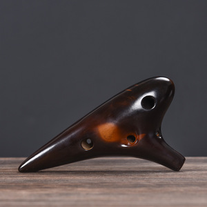 Ocarina de Cerámica de 12 Orificios en Do Alto, Flauta Ocarina AC de Afinación Estable para Entrenamiento Musical Escolar, Instrumento Musical - Product Image 3
