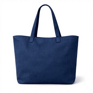 COTTON VOYAGE <b>Large</b> Cotton Beach Canvas Fashion Women's Tote <b>Bag</b> with Shoulder Length Handle and Custom Print - Product Image 3
