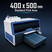 Imprimante DTG à double tête 900x1800 DPI pour t-shirts, imprimante DTG à encre blanche 400x500, imprimante directe sur vêtement pour l'habillement