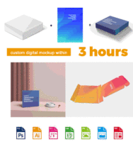 Enveloppe laser holographique de cosmétiques avec logo personnalisé imprimée à l'encre de soja Boîte d'expédition en papier ondulé pour emballage de parfum