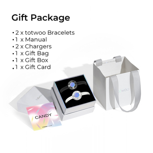 Bracelets intelligents tendance <span class=keywords><strong>Totwoo</strong></span> pour couples, couleur bonbon, longue distance, toucher et éclairage, vibrations, cadeaux pour les amoureux - Product Image 6