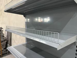 חוט גדר תיל מגן רכבת רשת תליית מדף עם חוצץ עבור מכולת חנות סופרמרקט מדפים - Product Image 2