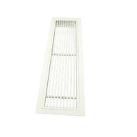 Grille linéaire ventilée détachable en aluminium, grille sans cadre pour système de climatisation