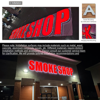 Enseigne LED personnalisée SPSIGN, enseigne LED 3D autoportante, enseigne publicitaire lumineuse pour la marque de magasin de détail et de café