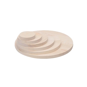 แผ่นฐานไม้สนและแผ่นไม้กลมสำหรับงาน DIY ทำโมเดล วัสดุงานฝีมือทำเอง - Product Image 3