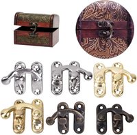 Offre Spéciale : Boîte de Rangement Métallique en Laiton avec Serrure, Petite Boîte de Sécurité en Bois et Métal, Coffre-Fort pour Argent, Boîte à Bijoux Métallique avec Fermoir à Loquet
