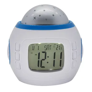 Starry Sky Projection Alarm Clock With Music Player