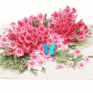 Thanksgiving Valentine's Day Home Decoration <b>Gifts</b> Best Seller Custom Design 3D Pop Card Flower Handicraft Paper Crafts Handmade - Product Image 6