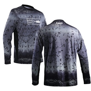 Camiseta de Pesca Personalizada OEM para Hombre, Impresa, Transpirable, de Secado Rápido y Sublimada - Product Image 3