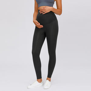 Logo personnalisé taille haute <span class=keywords><strong>grossesse</strong></span> maman vêtements femmes maternité Yoga pantalon pour femmes combinaison de sport Legging de Yoga - Product Image 4