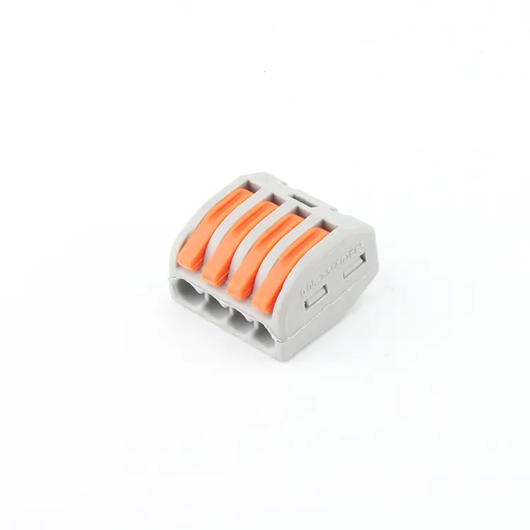 Mini Quick Wire Conductor Connector Universal Compact 2 3 4 5 Pin Splicing Push-in Terminal Block