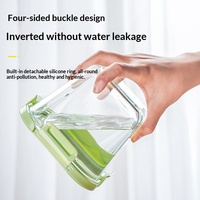 Bocaux de conservation alimentaire en verre, compatibles micro-ondes, avec couvercles hermétiques à clip, parfaits pour soupes et salades, carrés et ronds, sans BPA