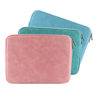 Housse de protection pour tablette en cuir PU durable, style coréen, simple, portable, grande capacité, antichoc, pour tablettes de 11 à 15,6 pouces