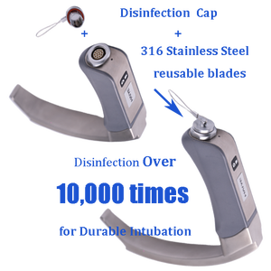 Laryngoscope vidéo intelligent réutilisable avec écran intégré, imagerie à faible latence pour les anesthésistes et les techniciens médicaux d'urgence - Product Image 4