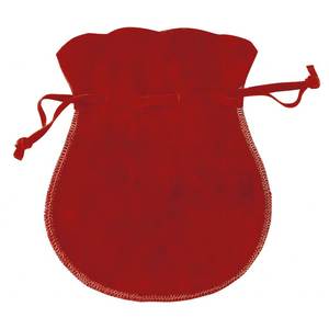 Sacchetto in Flanella a Doppio Velluto Rosso con Cordoncino a Forma di Animaletto per Gioielli, Gemme, Collane, Orologi, Occhiali, Cioccolatini, Ideale per Regali - Product Image 1