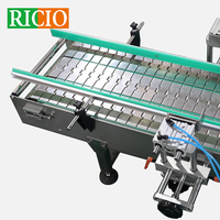 RICIO Pro Fabricant Applicateur d'étiquettes verticales auto-adhésives pour bidons plats carrés à double face ou simple face