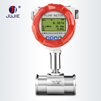 Caudalímetro Digital Medidor de Flujo de Turbina para Líquidos, Agua, Aceite, Alcohol, Diésel y Gasolina
