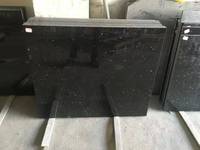 Dalles de granit poli noir Galaxy moderne, imperméables, pour usage hôtelier
