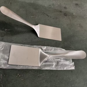 Ensemble de spatules en acier, 2 pièces, spatule plate robuste pour griller le steak, Teppanyaki, friture, usage domestique et commercial - Product Image 4