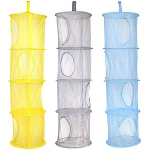 Quick Drying Hanging Bag for Kids <b>Laundry</b> Wall Hanging Grid Collapsible Folding Organizer Hamper <b>Laundry</b> Basket for Kid - Product Image 1