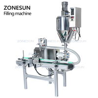ZONESUN ZS-DTGT900M Automatique Cosmétique Cirage Crème Visage Pâte de Mélange de Chauffage Pompe À Rotor Machine de Remplissage