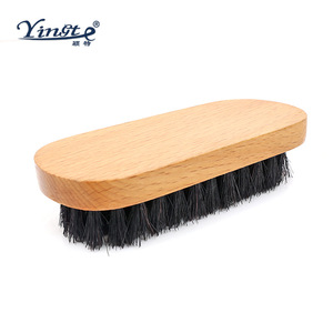 Brosse à chaussures Yinste en bois massif avec poils de porc doux, brosse de nettoyage ménager - Product Image 2