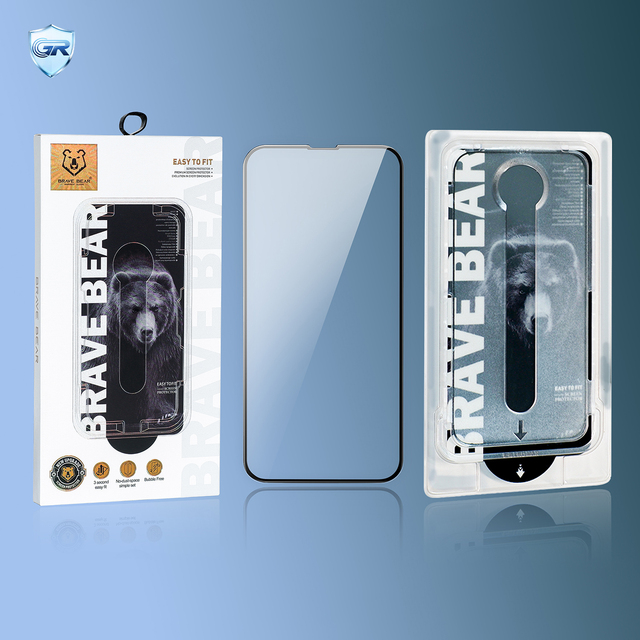 For iPhone 16 Pro Max HD Clear Tempered Glass Screen Protector Custom LOGO Auto Alignment Easy Install