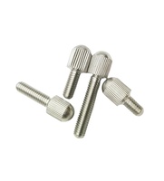 Vis à tête ovale moletée en acier inoxydable 304 GB836, serrage manuel, tailles M2-M8, grade 10.9/12.9
