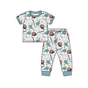 BSSO1923 RTS Boutique Conjunto de ropa roja con estampado del 4 de julio para bebé, conjunto de verano, venta al por mayor - Product Image 2