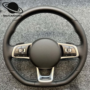 Volante Sportivo Premium Personalizzabile in Fibra di Carbonio con Pelle Traforata per VW Golf GTI MK5-MK7.5 GTD R Golf7 Jetta - Product Image 2