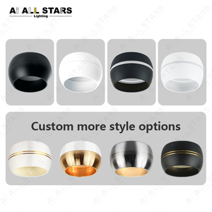 Spot encastré rond monté en Surface, luminaire LED, lampes <span class=keywords><strong>Gx53</strong></span>, anneau intérieur en aluminium et acrylique - Product Image 6