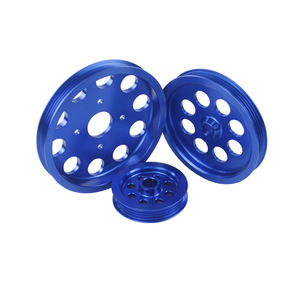 Aluminum Alloy V-Belt <b>Pulley</b> 1 Groove Blue Purple For Nissan GTR BNR32 RB26DETT RB20 RB25 Customizable OEM Part Number 6871 - Product Image 4