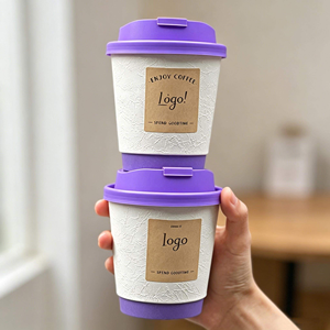 Vaso de Papel Desechable de Doble Pared con Impresión Personalizada para Llevar, 8oz 10oz 12oz 16oz, con Tapas para Bebidas Calientes - Product Image 4