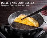 Geling Set panci dapur peralatan memasak modis Set alat masak granit aluminium induksi tidak lengket pabrikan keterampilan gula