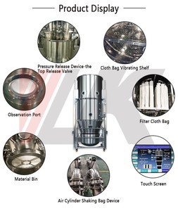 เครื่องอบแห้งของเหลวแบบเตียงใช้ต้มสำหรับอบแห้งผงและเกล็ดอาหารออร์แกนิก - Product Image 4