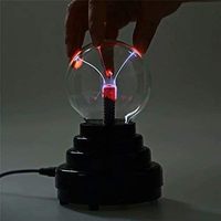 Bola Plasma 3 inci Nebula Thunder Lightning Touch & Sound Sensitive Plasma Globe untuk pesta