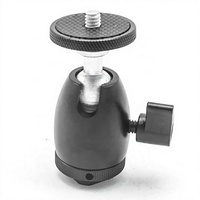 Photographie 360 Mini rotule pivotante 1/4 "filetage avec adaptateur de griffe pour appareil photo, lumière LED, moniteur, vidéo et caméscopes