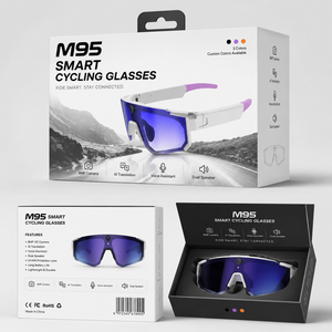 Nouvelles Lunettes Intelligentes 2026 pour le Sport, le Cyclisme, la Course à Pied, avec Caméra HD 800W, Enregistrement Vidéo, <span class=keywords><strong>Traduction</strong></span> et IA - Product Image 6