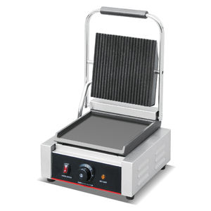 Plateau de table électrique commercial CE Steak <span class=keywords><strong>Panini</strong></span> <span class=keywords><strong>2000w</strong></span> en acier inoxydable fonte Sandwich <span class=keywords><strong>Panini</strong></span> Contact <span class=keywords><strong>Grill</strong></span> Maker - Product Image 4