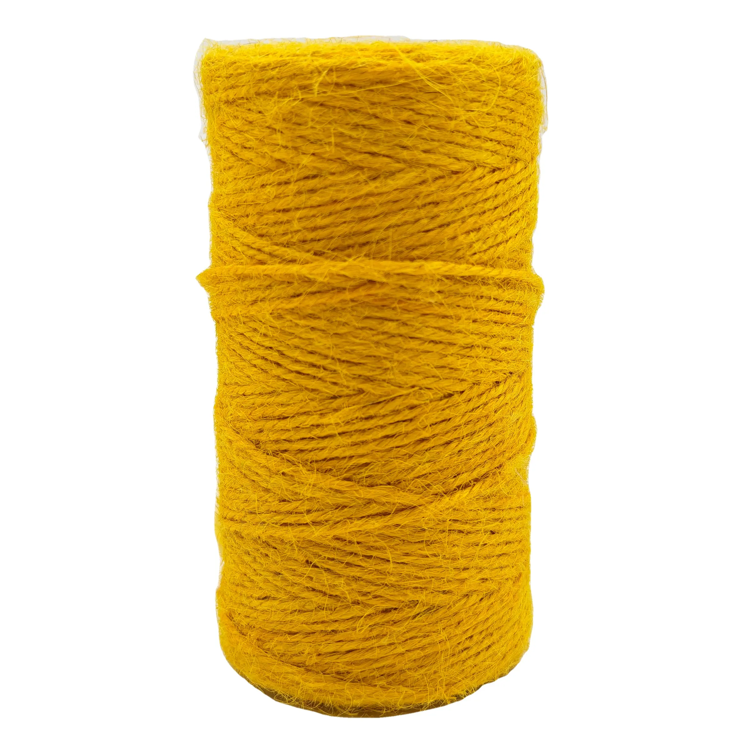 Factory Supply Durable Long-lasting Customized Yellow Jute Rope Jute Twine for Decoration