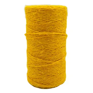 Factory Supply Durable Long-lasting Customized Yellow Jute Rope Jute Twine For Decoration