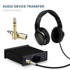 Adattatore Audio BHA KT04 da 6,35mm Maschio a 3,5mm Femmina, Convertitore <span class=keywords><strong>Jack</strong></span> Stereo TRS da <span class=keywords><strong>1</strong></span>/<span class=keywords><strong>4</strong></span>" a <span class=keywords><strong>1</strong></span>/8" per Microfono Wireless, Mixer, Chitarra - Product Image 4