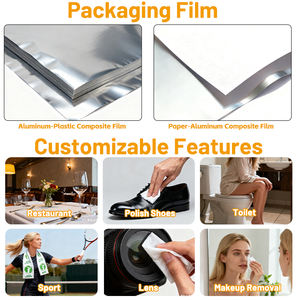 Toallitas personalizadas, respetuosas con el medio ambiente, un solo uso, papel resistente a la humedad, gafas sin fragancia, lentes, limpieza de pantalla, toallita para lentes y teléfonos - Product Image 6