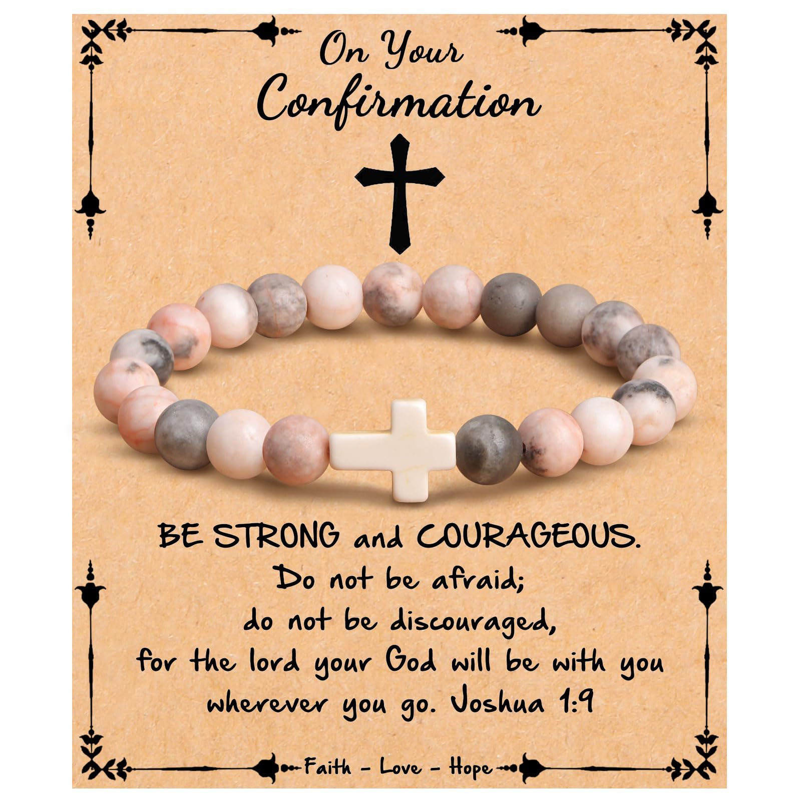 Bracelet Zèbre Rose sur votre Bracelet de Confirmation