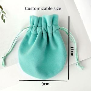 Bolsa de Regalo con Cordón Azul Claro, Bolsa de Joyería de Terciopelo de Lujo, Color y Logotipo Personalizables para Empaque de Marca y Regalos - Product Image 5
