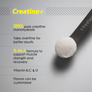 Creatina Monoidrato Pura OEM <span class=keywords><strong>BCAA</strong></span> 350g in Polvere Integratore Energetico per Adulti Pre-Allenamento per lo Sviluppo Muscolare 5g GMP HACCP - Product Image 2